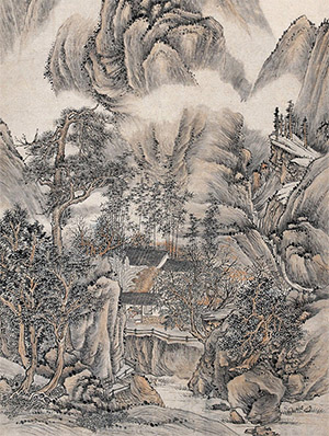 黄鼎 《焚香幽居图》