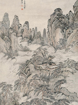 黄鼎 《松谷幽居》