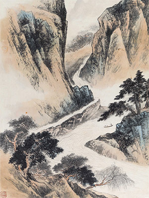 胡佩衡 《西山落坡岭》