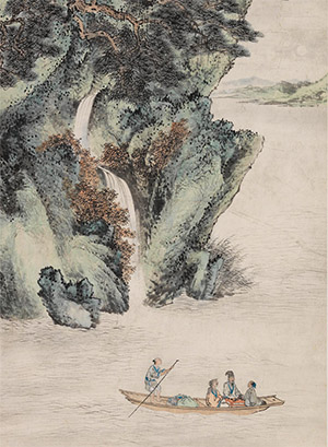 胡佩衡 《赤壁夜游图》