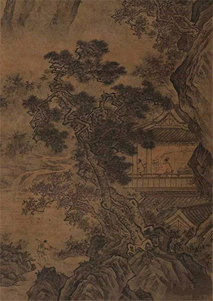 蒋嵩 《听松图》
