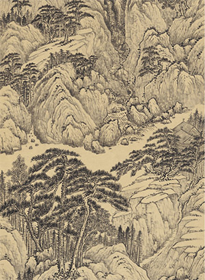 黄鼎 《松峦清秋》