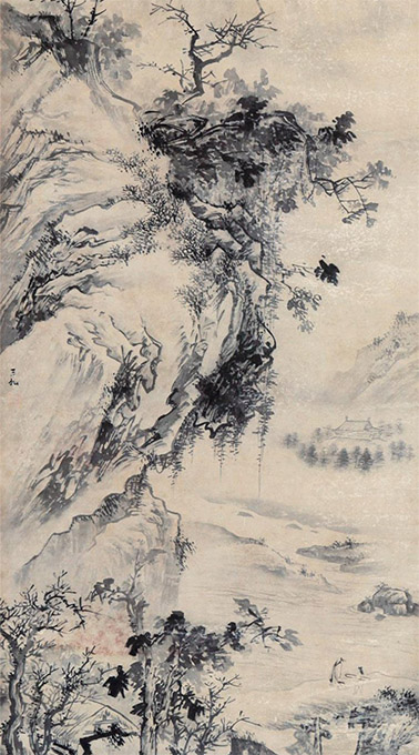 蒋嵩 《崖岸高卓》