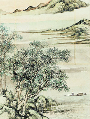 金城 《秋江垂钓》