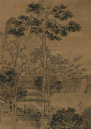 居节 《松斋宴坐图》