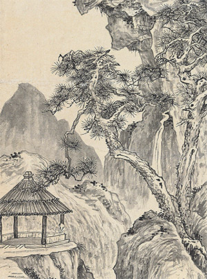 金城 《松亭观瀑》