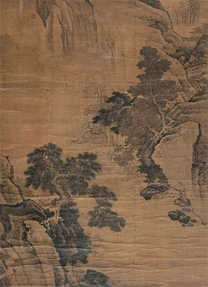 荆浩 《春山听瀑图》