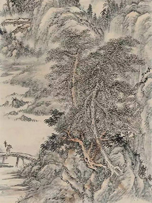 髡残 《归樵图》