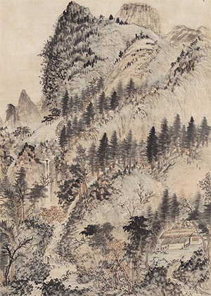 髡残 《松峦浮翠》