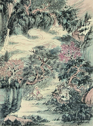 髡残 《春涧望云》