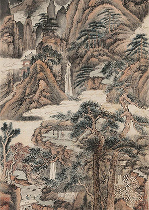 髡残 《溪山揽胜》