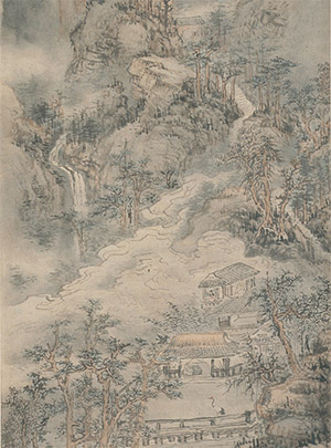 髡残 《云房舞鹤图》