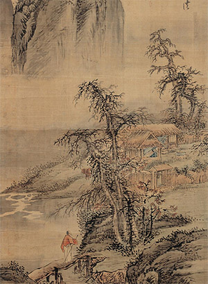 蓝孟 《秋高茅居》