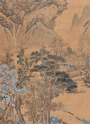 蓝瑛 《花谷幽居》