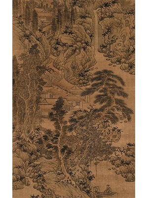 蓝瑛 《溪山隐居图》