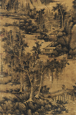 蓝瑛 《缓杖觅酒》