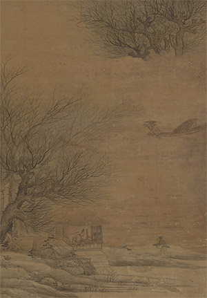 蓝瑛 《法赵令穰湖庄烟柳图》