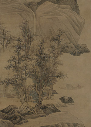 蓝瑛 《山林渔隐》