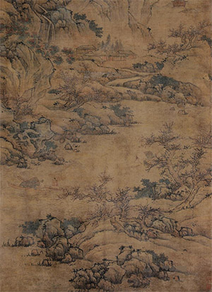蓝瑛 《溪山渔隐》