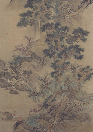 蓝瑛 《云壑藏渔》