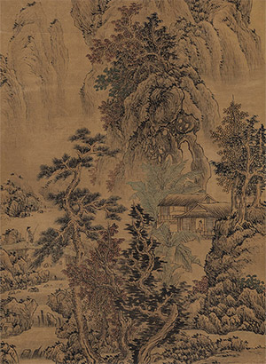 蓝孟 《秋山访友》