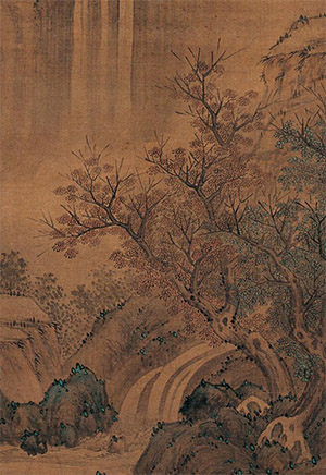 蓝瑛 《夏山探幽》