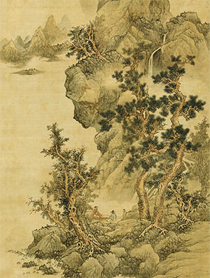 蓝瑛 《松壑飞泉》