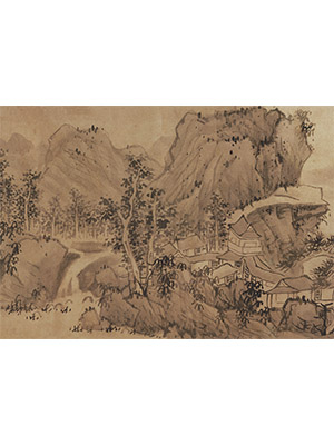 蓝瑛 《秋山幽居图卷》