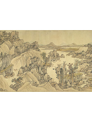 蓝瑛 《仿黄公望山水》卷