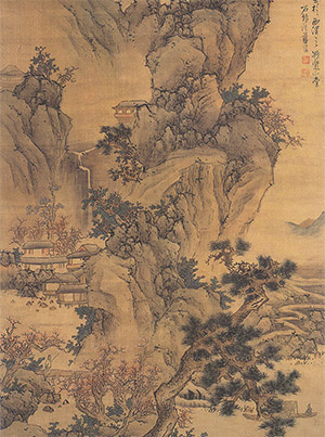 蓝瑛 《春山空翠》