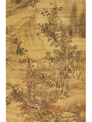 蓝瑛 《秋亭诗思》