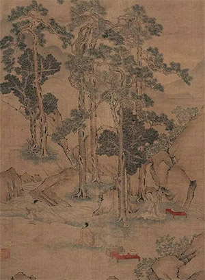 陆治 《林下之乐》