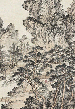 罗牧 《夏山草堂图》