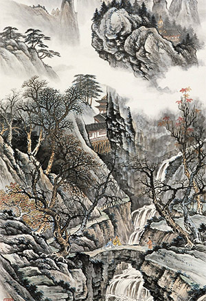 马企周 《峨眉烟霭》