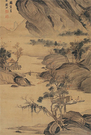 刘珏 《清溪放棹图》