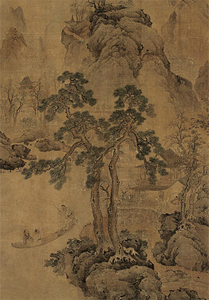 吕焕成 《松溪泛舟》
