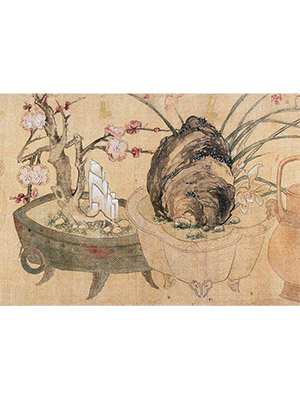 陆治 《文玩花卉》长卷