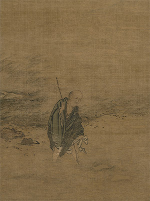 马远 《洞山渡水图》