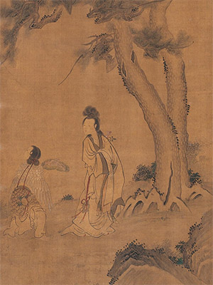 吕焕成 《松下越女》