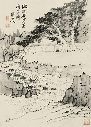 梅清 《消暑图》