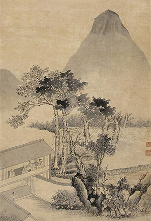 潘恭寿 《夕阳钟声》