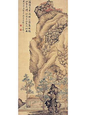 潘恭寿 《巨石小亭》
