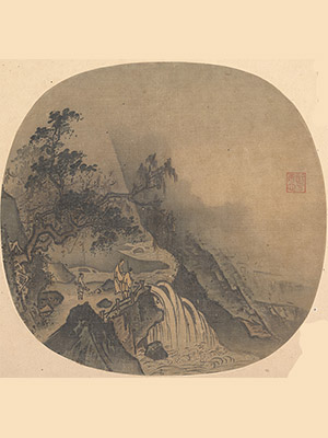马远 《观瀑图》