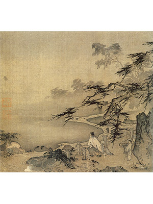 马远 《松溪观鹿图》