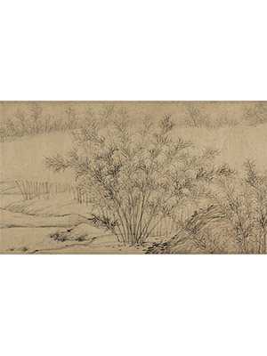 马琬 《仿管道升湖滨竹林》