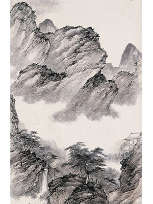 祁崑 《乱泉穿石》