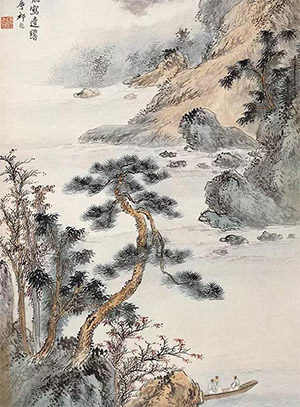 祁崑 《万里长江一叶舟》