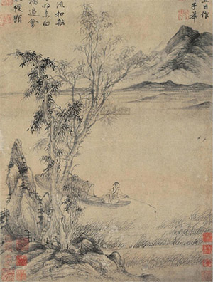 唐棣 《秋江垂纶》