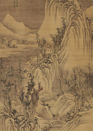 茅瀚 《雪景寒林》