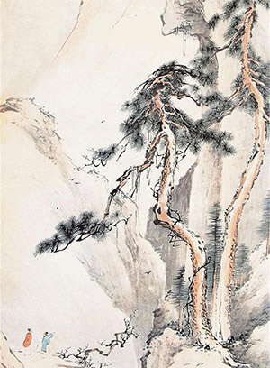 祁崑 《鸟啼残雪》